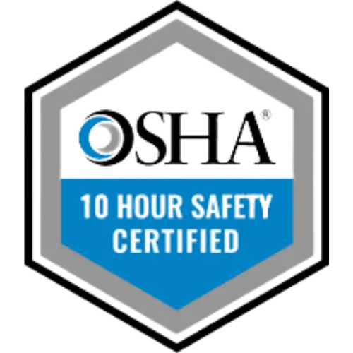 Osha 10 Hour Certified